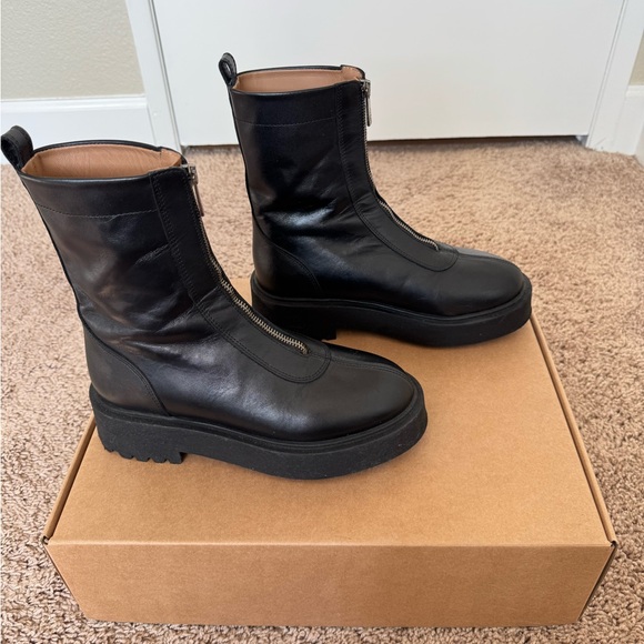 Flattered Alma Black Leather Boot - Picture 4 of 7